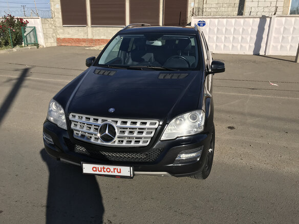 2011 Mercedes-Benz M-Класс 350 II (W164) Рестайлинг, чёрный - вид 1