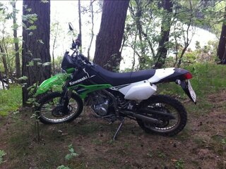 2014 Kawasaki KLX 250, зелёный, 390000 рублей, вид 3