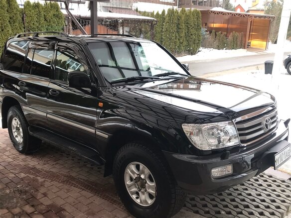 2007 Toyota Land Cruiser 100 Series Рестайлинг 2, чёрный, 2950000 рублей - вид 1