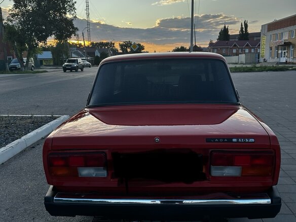 1991 Lada (ВАЗ) 2107, красный, 270000 рублей - вид 2