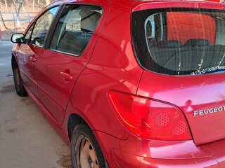 2007 Peugeot 307 I Рестайлинг, красный, 386600 рублей, вид 5
