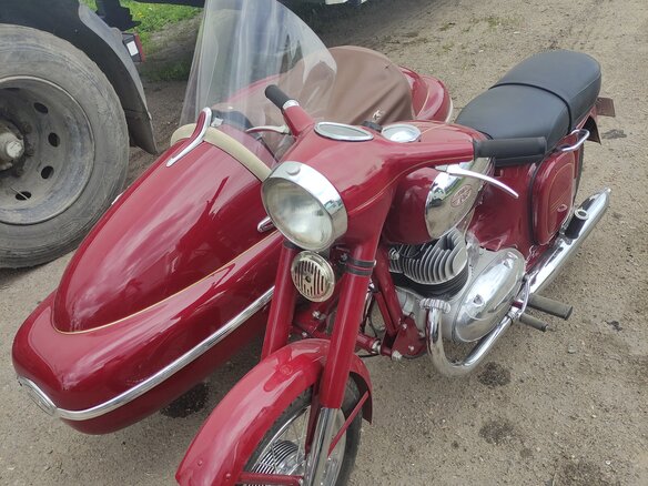 1973 Jawa 350/360, красный, 1200000 рублей - вид 3