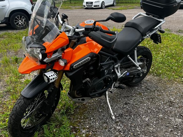 2015 Triumph Tiger 1200, оранжевый, 1010000 рублей - вид 2