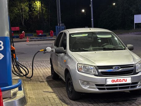 2013 Lada (ВАЗ) Granta I, серебристый, 330000 рублей, вид 4