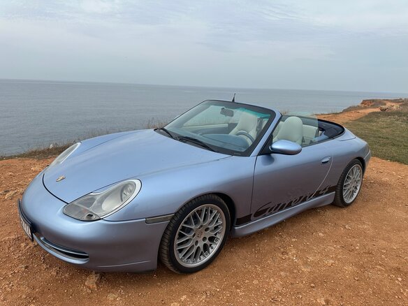 1999 Porsche 911 Carrera 4 V (996), голубой, 3900000 рублей - вид 4