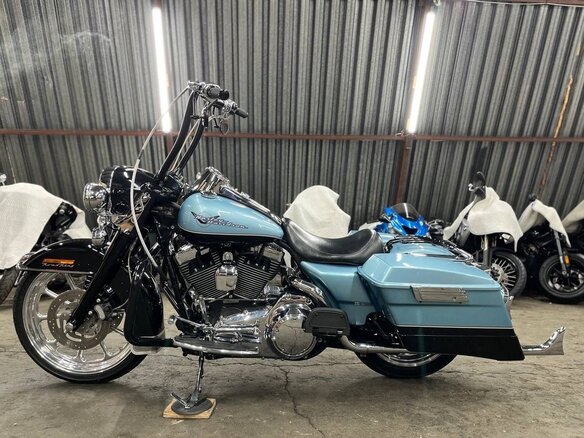 2007 Harley-Davidson Road King, голубой, 999999 рублей - вид 14