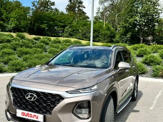 2019 Hyundai Santa Fe IV, коричневый, 3330000 рублей, вид 4