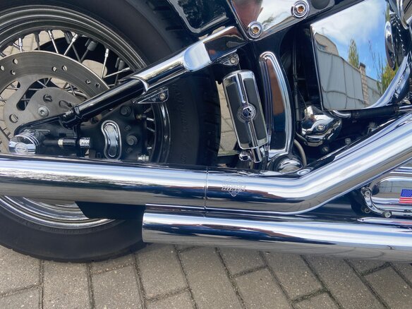2004 Harley-Davidson Springer Softail, чёрный, 1100000 рублей - вид 5
