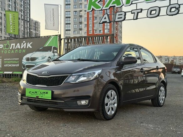 2016 Kia Rio III Рестайлинг, коричневый, 1089000 рублей - вид 7