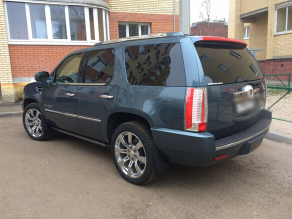 2008 Cadillac Escalade III, голубой - вид 5