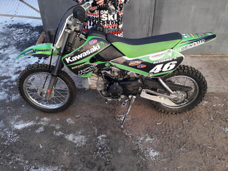 2006 Kawasaki KLX 110, зелёный, 290000 рублей, вид 3