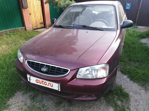 2006 Hyundai Accent ТагАЗ II, красный