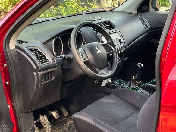 2014 Mitsubishi ASX I Рестайлинг, красный, 760000 рублей - вид 4