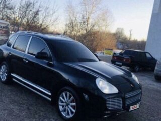 2003 Porsche Cayenne Turbo I (955), чёрный, 600000 рублей, вид 3