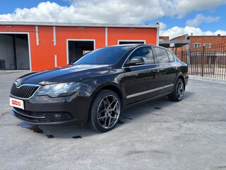 2014 Skoda Superb II Рестайлинг, коричневый, 1000000 рублей, вид 3