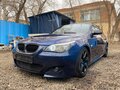 2007 BMW 5 серии 535i V (E60/E61) Рестайлинг, синий, 820000 рублей - вид 2