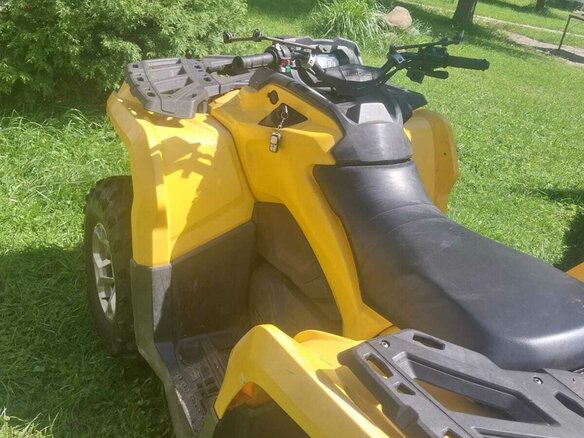 2013 BRP Can-Am Outlander 500, жёлтый, 800000 рублей - вид 5