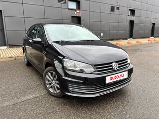 2019 Volkswagen Polo V Рестайлинг, чёрный, 1169000 рублей, вид 2
