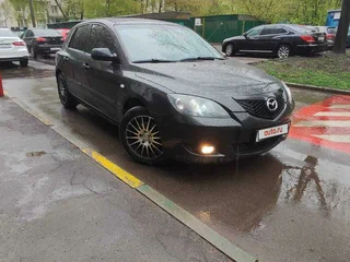 2007 Mazda 3 I (BK) Рестайлинг, чёрный, 300000 рублей, вид 3
