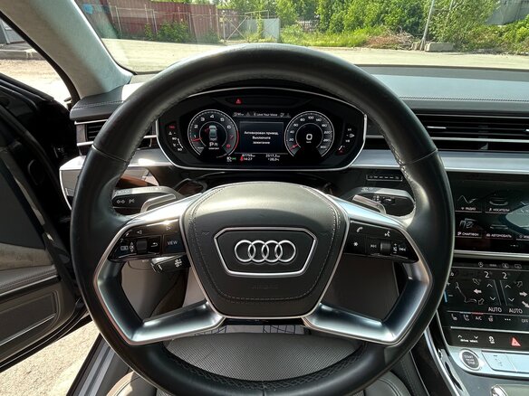 2021 Audi A8 Long 55 TFSI IV (D5), серый, 7000000 рублей - вид 7