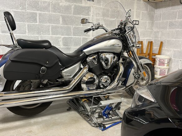 2008 Honda VTX 1800, синий, 850000 рублей - вид 10
