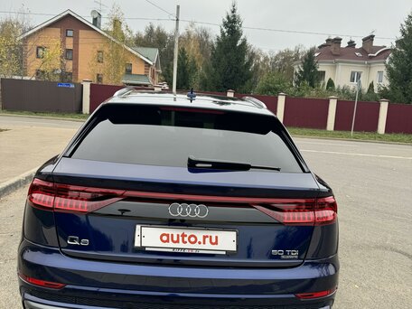 2018 Audi Q8 50 TDI I (4M), синий, 6000000 рублей, вид 5