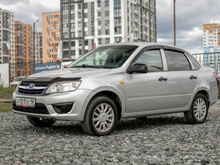 2015 Lada (ВАЗ) Granta I, серебристый, 409000 рублей, вид 2