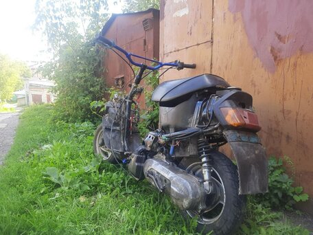 1998 Yamaha Jog, голубой, 45000 рублей, вид 2