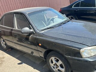 2008 Hyundai Accent ТагАЗ II, чёрный, 380000 рублей, вид 3