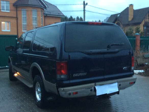 2001 Ford Excursion, синий - вид 2
