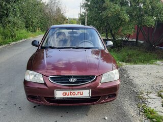 2010 Hyundai Accent ТагАЗ II, красный, 440000 рублей, вид 4