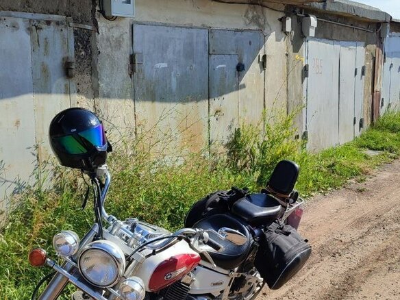 2001 Yamaha XVS400 Drag Star, белый, 350000 рублей - вид 2