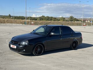 2015 Lada (ВАЗ) Priora I Рестайлинг, чёрный, 950000 рублей, вид 2