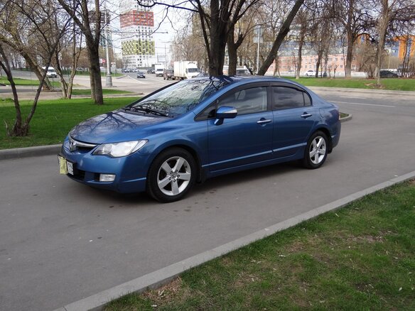 2008 Honda Civic VIII, голубой - вид 2