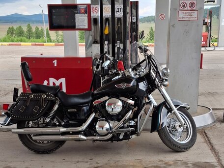 2002 Kawasaki VN1500 Vulcan, чёрный, 500000 рублей, вид 5