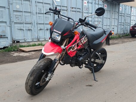 2007 Kawasaki KSR 110, красный, 189000 рублей, вид 5