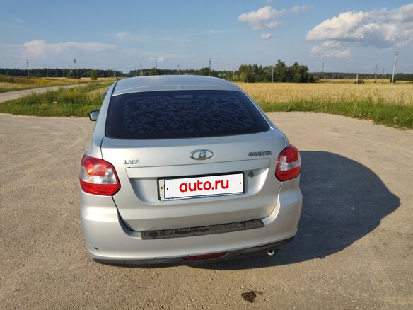 2015 Lada (ВАЗ) Granta I, серебристый, 339000 рублей - вид 5