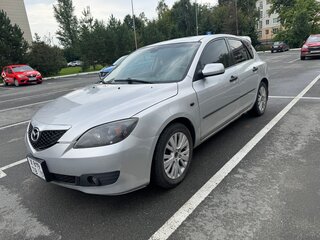 2006 Mazda 3 I (BK) Рестайлинг, серебристый, 440000 рублей, вид 1