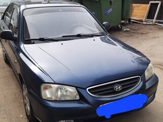 2008 Hyundai Accent ТагАЗ II, синий, 392000 рублей, вид 3