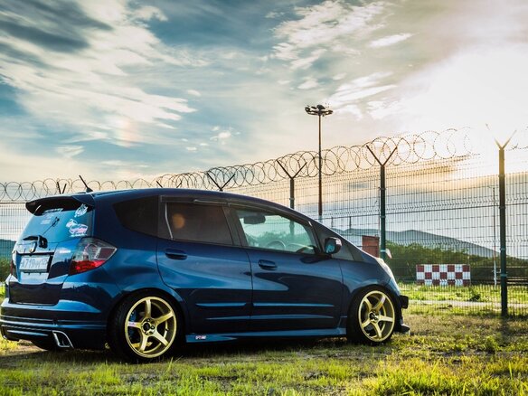 2010 Honda Fit II, синий - вид 4