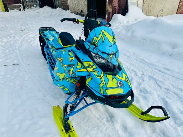 2017 BRP Ski-Doo Summit 850, голубой, 1200000 рублей - вид 2