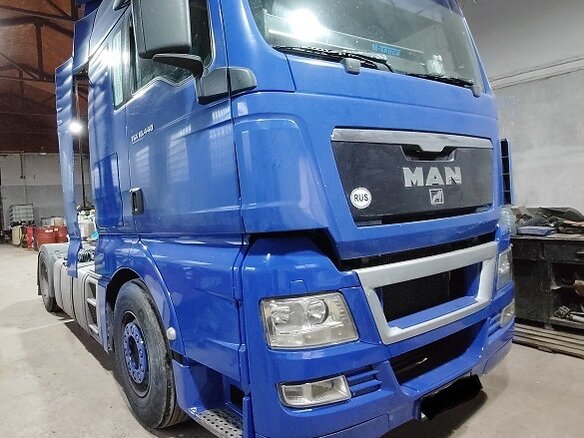 2008 MAN TGX, синий - вид 3