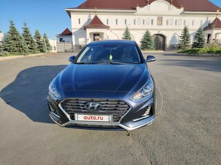 2017 Hyundai Sonata VII (LF) Рестайлинг, синий, 1850000 рублей, вид 2