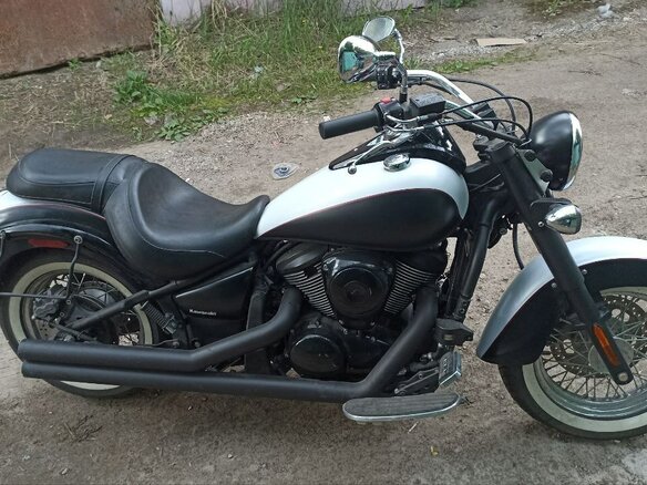 2013 Kawasaki VN900 Vulcan, белый, 600000 рублей