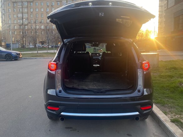 2022 Mazda CX-9 II Рестайлинг, серый, 4500000 рублей - вид 9