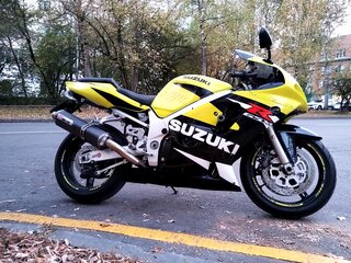 2002 Suzuki GSX-R 600, жёлтый, 480000 рублей, вид 3