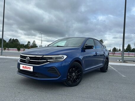 2021 Volkswagen Polo VI, синий, 1700000 рублей, вид 1