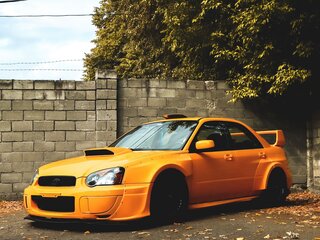 2004 Subaru Impreza WRX STi II Рестайлинг 1, жёлтый, 3000000 рублей, вид 3