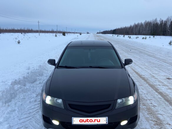 2007 Honda Accord VII Рестайлинг, чёрный - вид 1