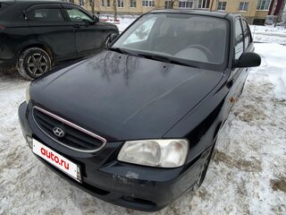 2008 Hyundai Accent ТагАЗ II, чёрный, 350000 рублей, вид 1